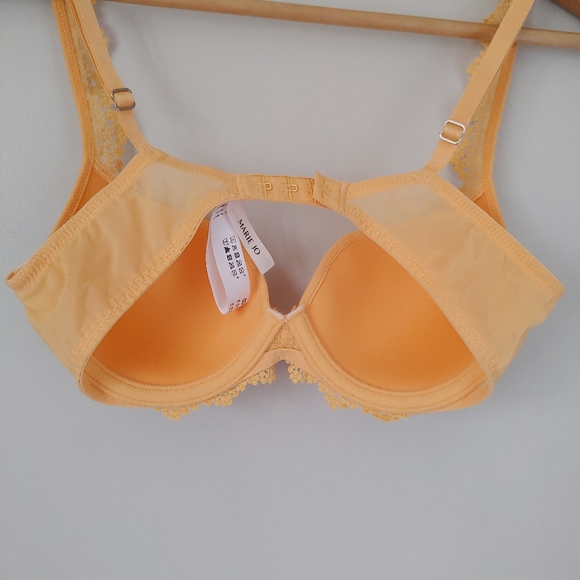 Marie Jo Christy Bra Padded Heartshape Size 32B Mango Orange - Picture 13 of 15